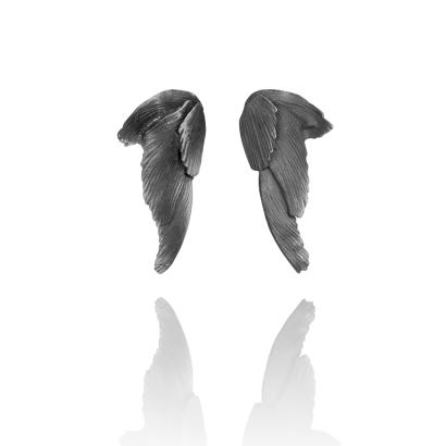 北京仓｜Aurum-Swan Black-耳环（大号）［冰岛设计师］ 商品图1