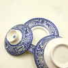 青花优质骨瓷盖碗，四只套装 ，新月穆斯林瓷器 商品缩略图3