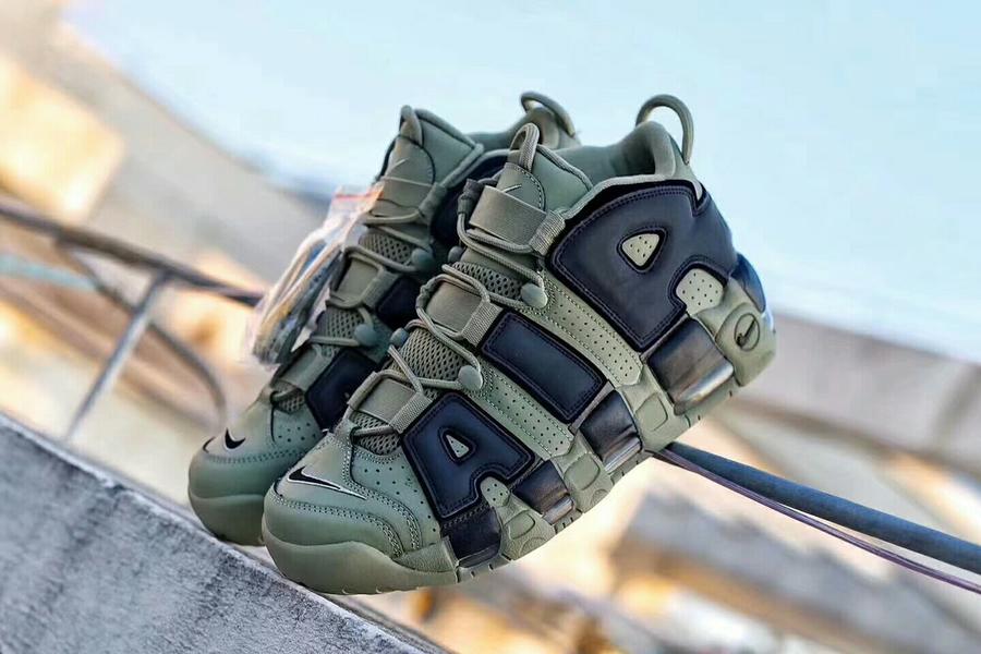 皮蓬大air新配色nike more uptempo 最新力作 橄欖綠今年最流行的款式