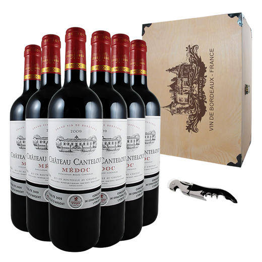 原瓶进口红酒chateau canteloup    appellation médoc controlée