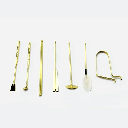 纯铜亮金款香具七件套 商品图0