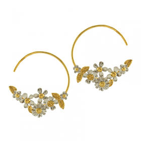 北京仓｜Alex Monroe-Posy-Spring Posy Bee 耳环 ［英国设计师］