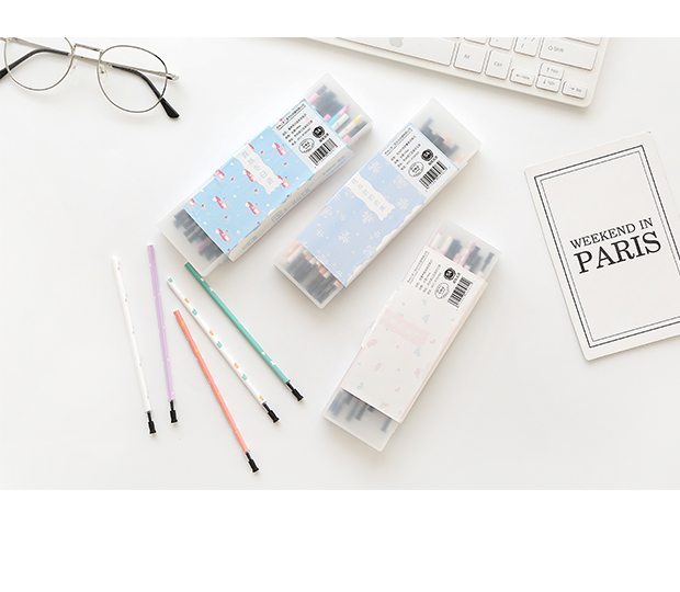 三年二班文具z黑色中性笔芯水笔芯3050支盒装笔芯05038035