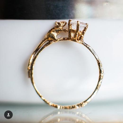 北京仓｜Alex Monroe-Mouse-Topaz 戒指 ［英国设计师］ 商品图1