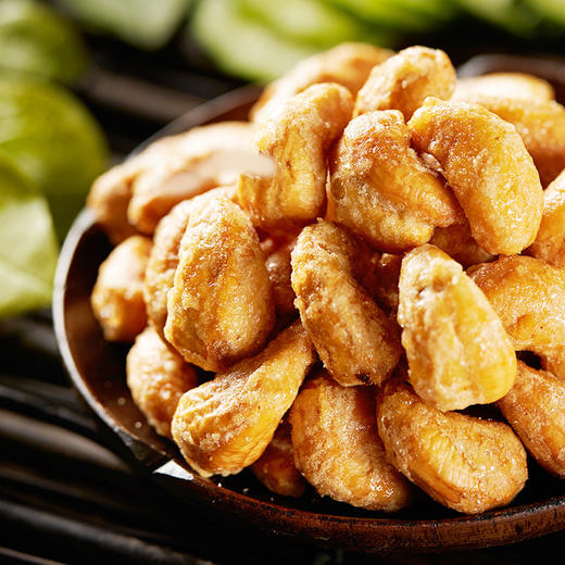 炭烧腰果 坚果休闲零食 干果仁小吃198g*3