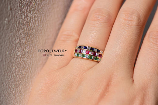 【周年特价场】18K黄金三色戒指 商品图1