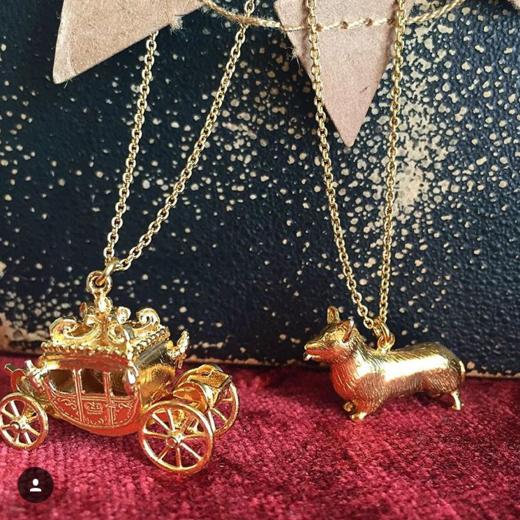 订购9周到｜Alex Monroe-Corgi-皇家柯基犬 项链［英国设计师］ 商品图0