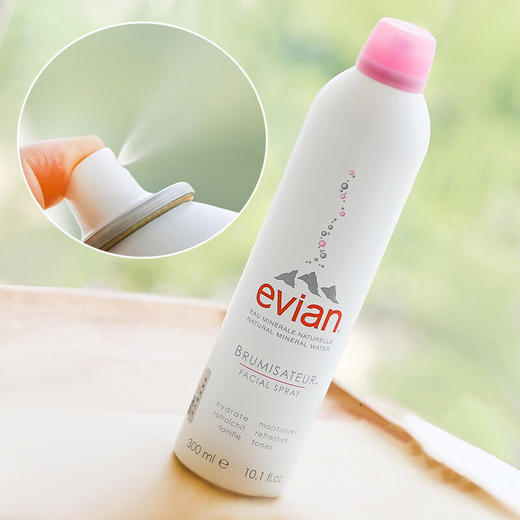 evian依云 天然矿泉水喷雾爽肤水300ml