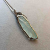 翡翠叶子高冰种一叶（夜）成名18k白金沙弗莱石镶嵌黑金工艺 商品缩略图4