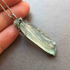 翡翠叶子高冰种一叶（夜）成名18k白金沙弗莱石镶嵌黑金工艺 商品缩略图6