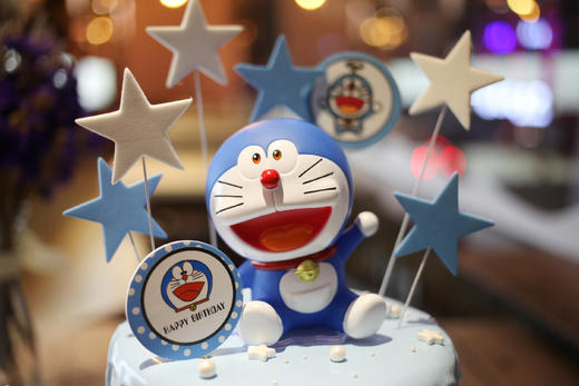 男孩款｜哆啦a梦- 叮当猫主题 蓝色系 简约蛋糕 商品图2