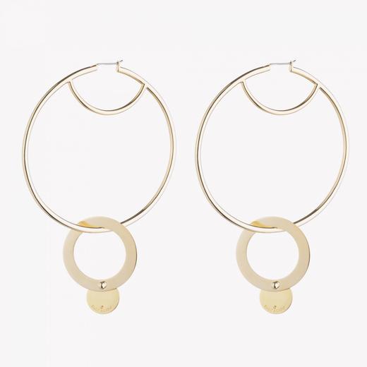 北京仓｜Eddie Borgo-Nubia Hoop-Bazaar and Vogue 耳环［美国设计师］ 商品图1