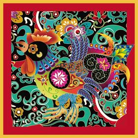 生肖鸡(70×70cm)