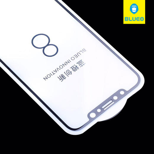 蓝橙iphonex钢化膜全屏覆盖高清硬边手机膜