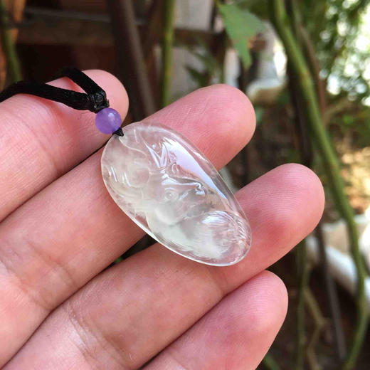 翡翠高冰种鹿牌