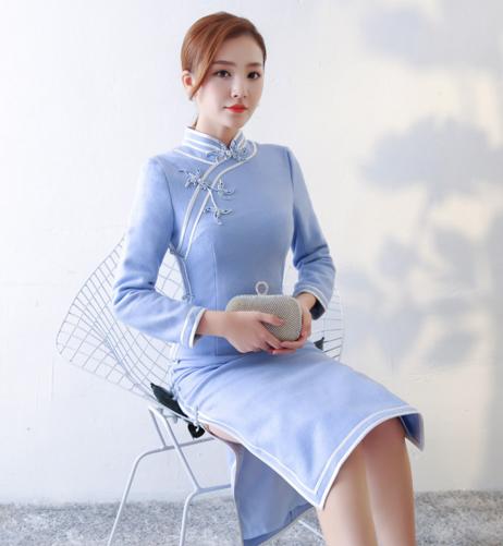 W 578  秋冬季新款旗袍 商品图1