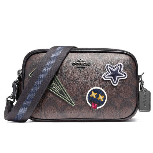 coach蔻驰f12084时尚女士经典c纹单肩包斜挎小包女包