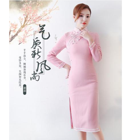 W 578  秋冬季新款旗袍 商品图0