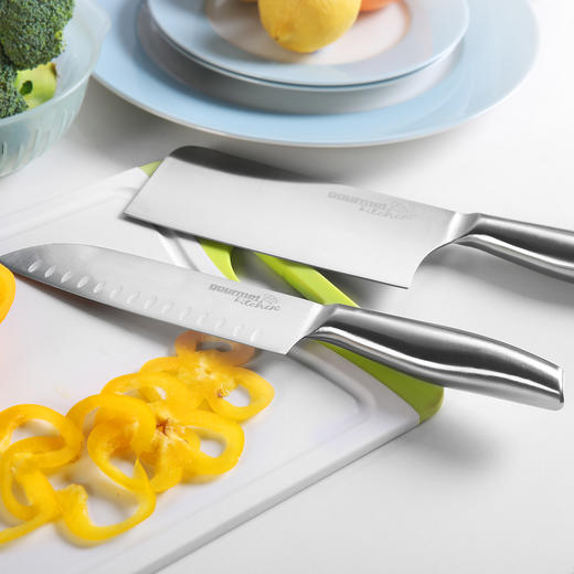 澳洲【Gourmet Kitchen】魔幻厨房专用刀 日式厨师刀+中式菜刀 2件套 商品图2