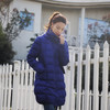 臣禾CHENHE 冬季蓝色长款羽绒服 商品缩略图0