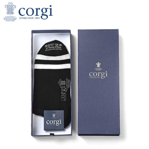 CORGI柯基英国进口袜子男女同款夏季纯色浅口透气船袜薄款短袜 商品图3