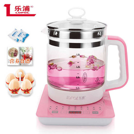 【秋冬养生必备】多功能全自动养生花茶壶煮茶器煎药壶  1.8L加厚玻璃养生壶 商品图2