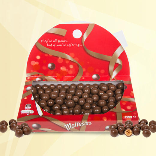 【圣诞礼物】超值两盒装！澳洲玛氏Maltesers麦提莎麦粒素 （360g/盒*2）麦丽素巧克力礼盒装 商品图2
