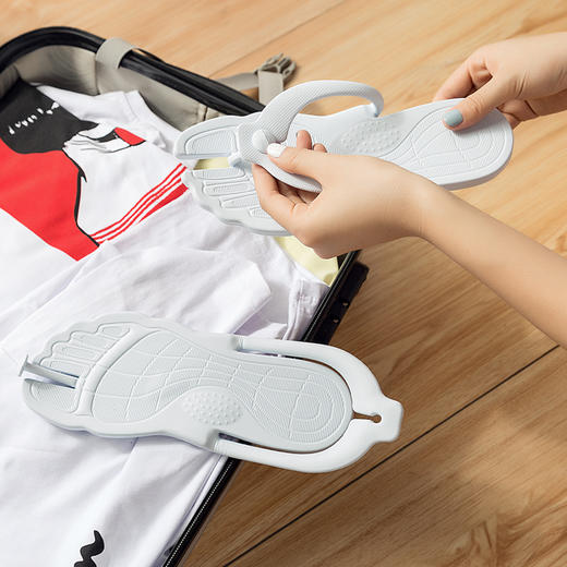 【创意设计】不一样的穿搭方式 旅行简易折叠旅游拖鞋 商品图1