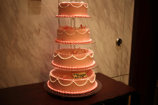 款式图案定制我是女神五层蛋糕5060人份量如图款式新鲜水果动物性淡