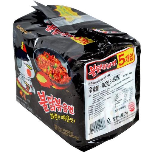韩国三养火鸡面五连包140gx5包