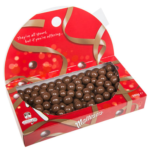 【圣诞礼物】超值两盒装！澳洲玛氏Maltesers麦提莎麦粒素 （360g/盒*2）麦丽素巧克力礼盒装 商品图6
