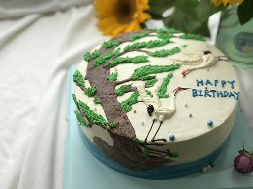 松鹤延年 - yomicake蛋糕