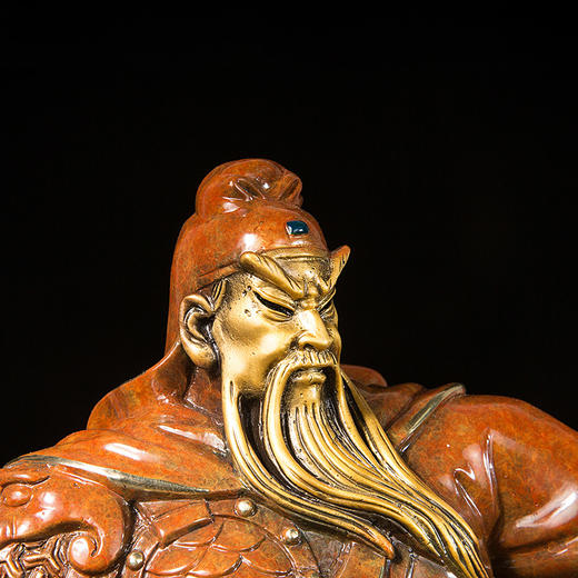 朱炳仁铜百年铜艺世家义薄云天青龙偃月刀关公