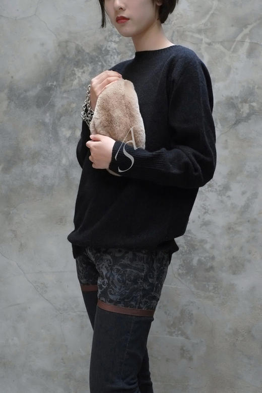 Undercover 兔毛链条包 红色/驼色 秀款 商品图0