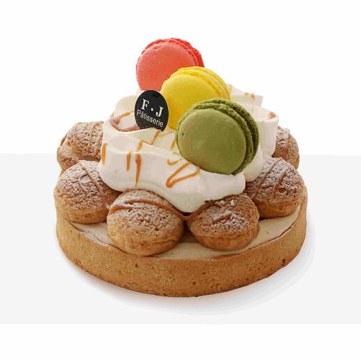 马卡龙海盐泡芙挞 Sea salt macarons Saint Honore 商品图0