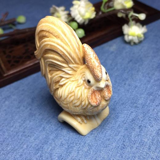【62625】猛犸象牙生肖鸡小摆件