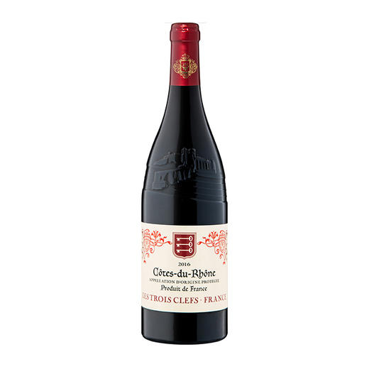 荣钥红葡萄酒，法国 罗纳河谷 AOP  Les Trois Clefs Rouge, France Cote du Rhone AOP 商品图0