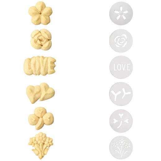 美国【OXO】手工饼干机专用配套模具花片 商品图1