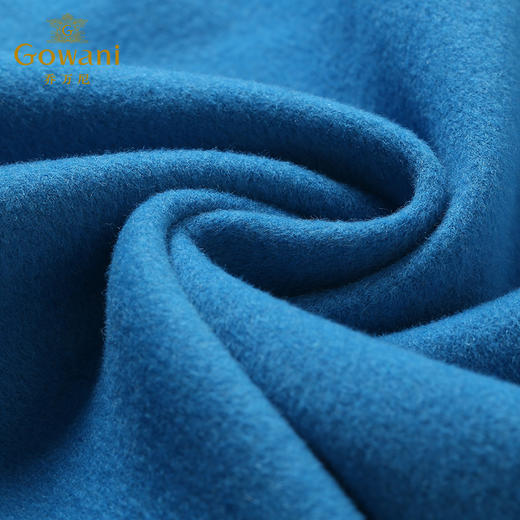 乔万尼冬季呢子大衣女修身中长款羊毛拼接保暖长袖双面呢子外套E144A902 商品图3