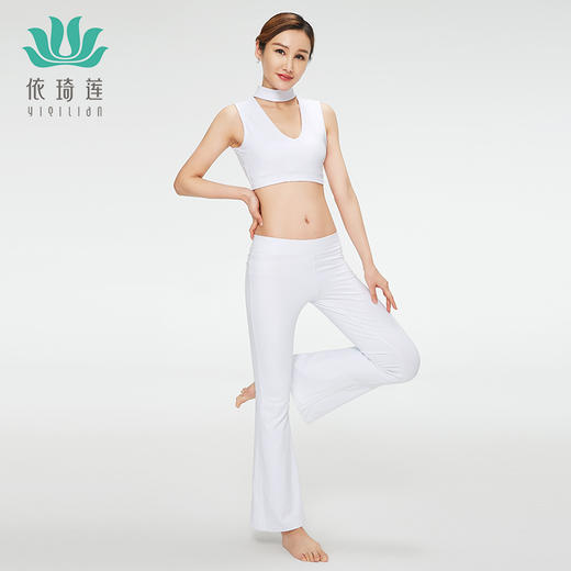 依琦莲白-不一样的瑜伽白 依琦莲白 特惠白色锦纶套装多种款式可以选择 商品图2
