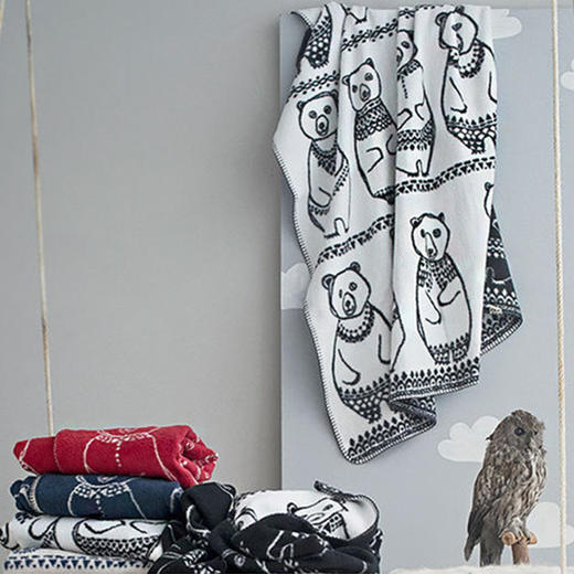 瑞典【Fabulous Goose】有机棉婴儿毛毯 格林兰小熊 商品图4