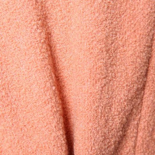 乔万尼冬装女羊毛呢子大衣花边修身中长款宽松长袖毛呢外套E144A869 商品图4