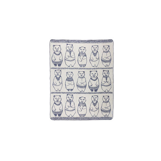 瑞典【Fabulous Goose】有机棉婴儿毛毯 格林兰小熊 商品图1