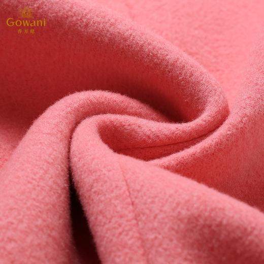 乔万尼冬羊毛呢子大衣简约时尚保暖修身中长款毛呢外套无毛领E144A876 商品图4