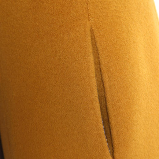 乔万尼冬季毛呢外套女修身显瘦中长款大码双面羊毛呢子大衣E144A808 商品图3