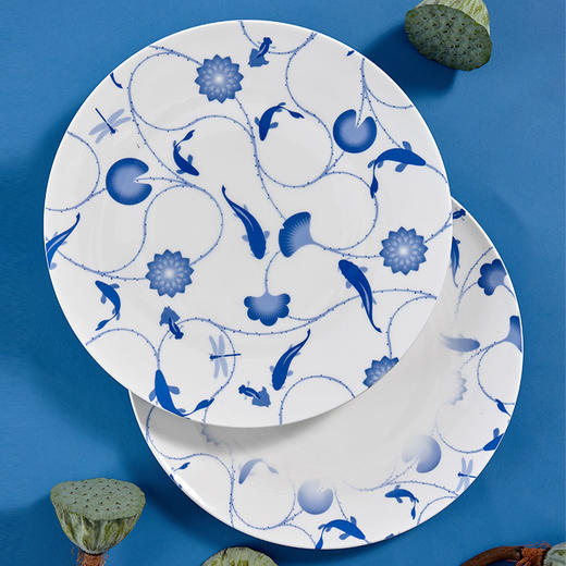 哲品 流莲忘返系列餐具骨瓷盘碟水杯餐具套装西式创意个性家用 商品图2