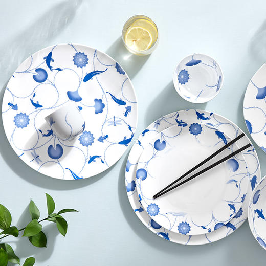 哲品 流莲忘返系列餐具骨瓷盘碟水杯餐具套装西式创意个性家用 商品图4