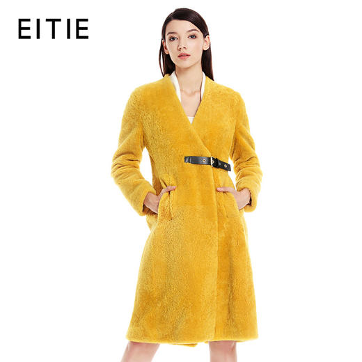 EITIE爱特爱季新款女装羊皮毛一体保暖修身皮草外套大衣5293917 商品图1