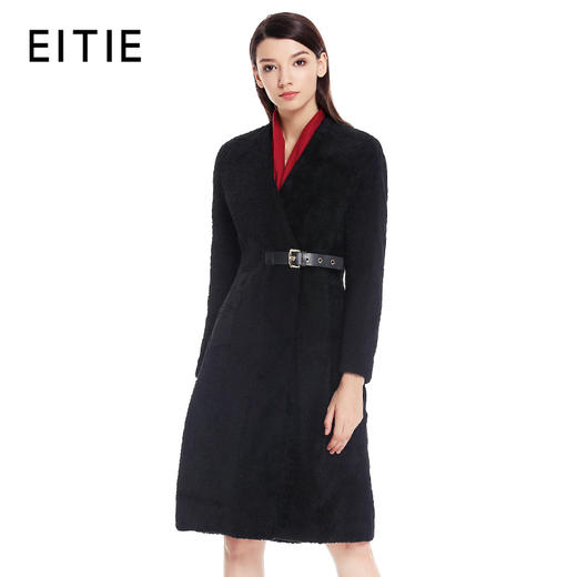 EITIE爱特爱季新款女装羊皮毛一体保暖修身皮草外套大衣5293917 商品图0