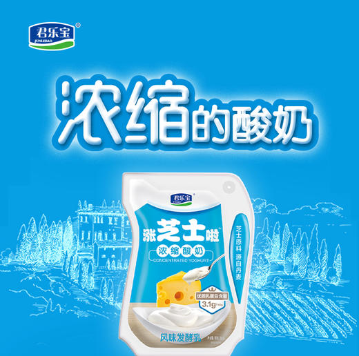 【5.15-6.5】君乐宝 涨芝士啦芝士风味酸牛奶 风味发酵乳180g*12包(酸